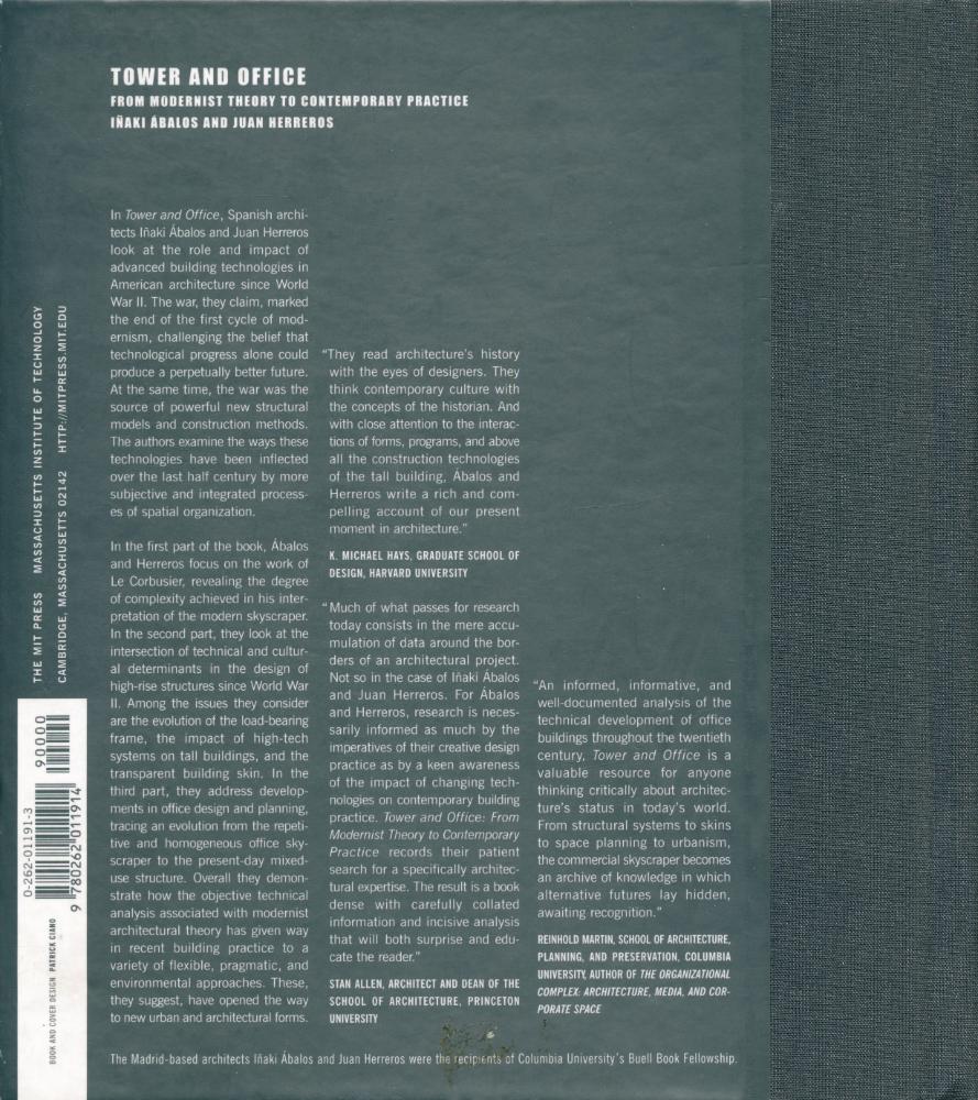 『Tower and office : from modernist theory to contemporary practice』 3