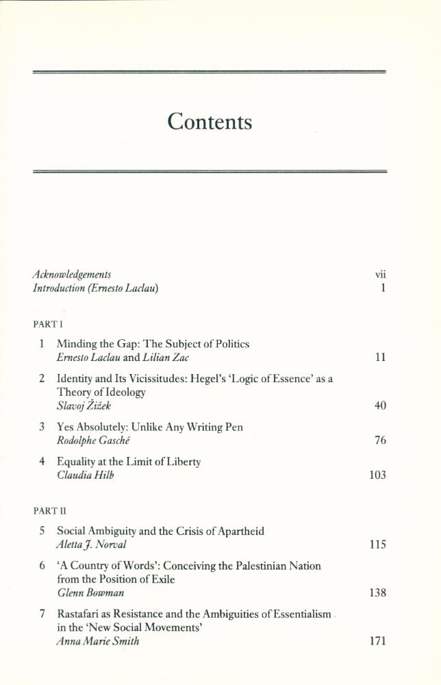 『The Making of political identities』 2
