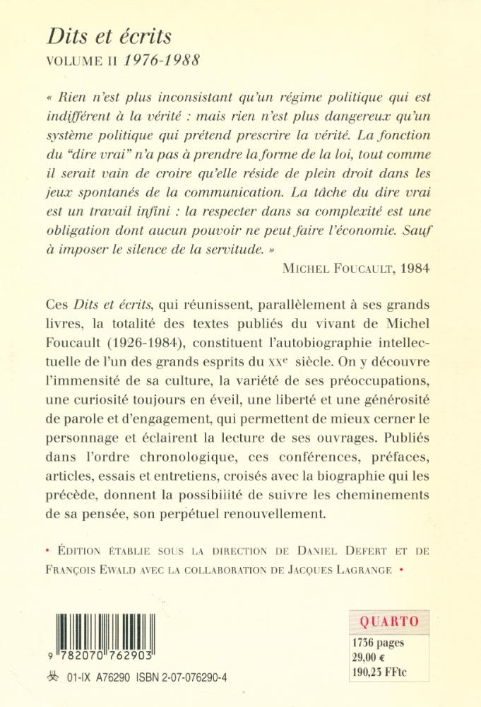 『DITS ET ÉCRITS 1954 - 1988 II : 1976 - 1988』 3