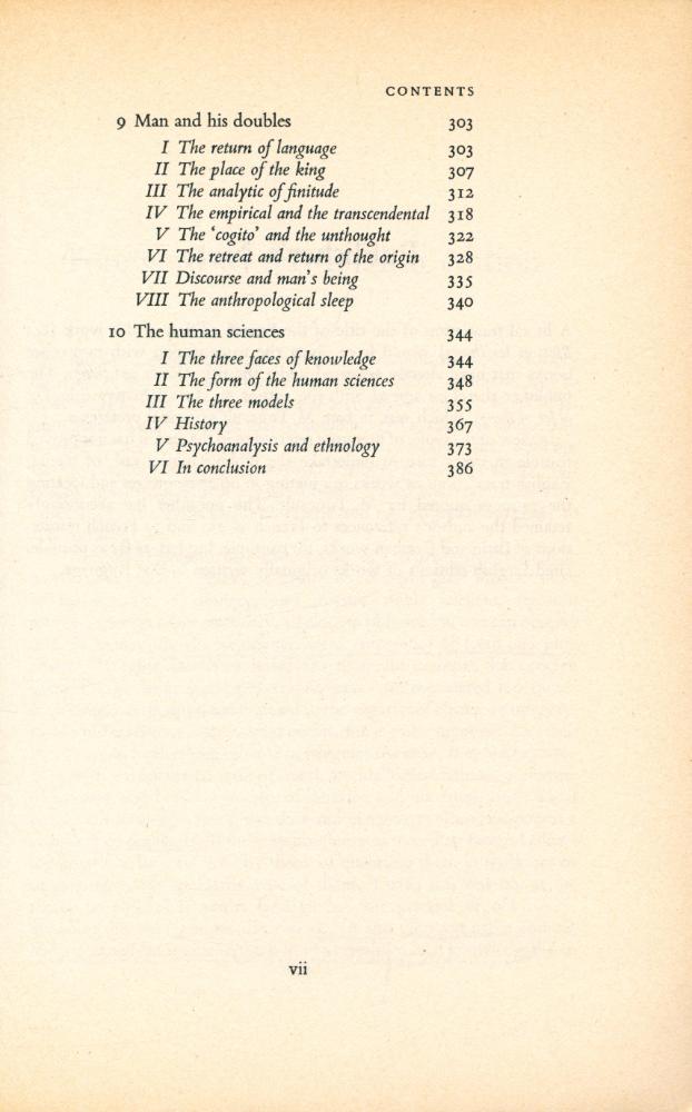 『The Order of Things : ARCHAEOLOGY OF THE HUMAN SCIENCES』 4
