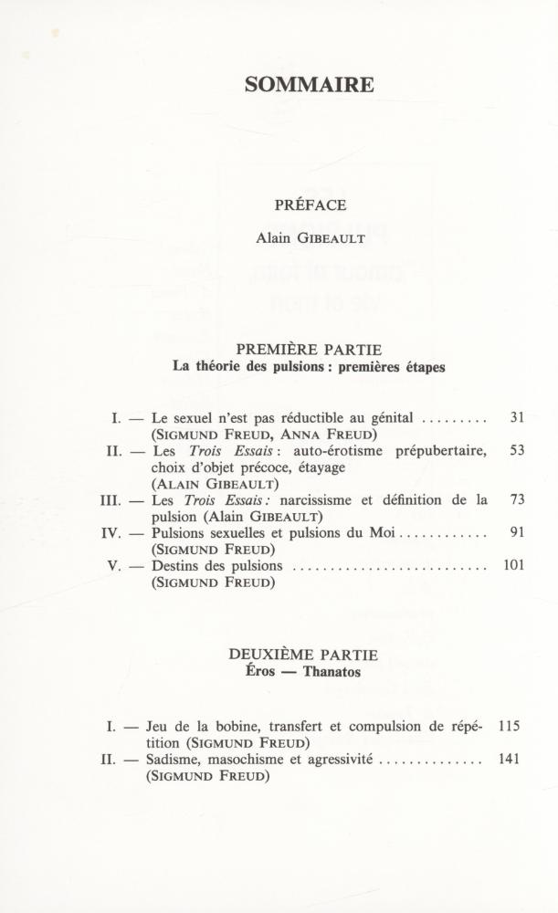 『LES PULSIONS : amour et faim, vie et mort』 2