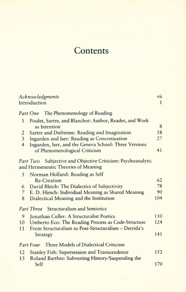 『Literary meaning : From Phenomenology to Destruction』 2
