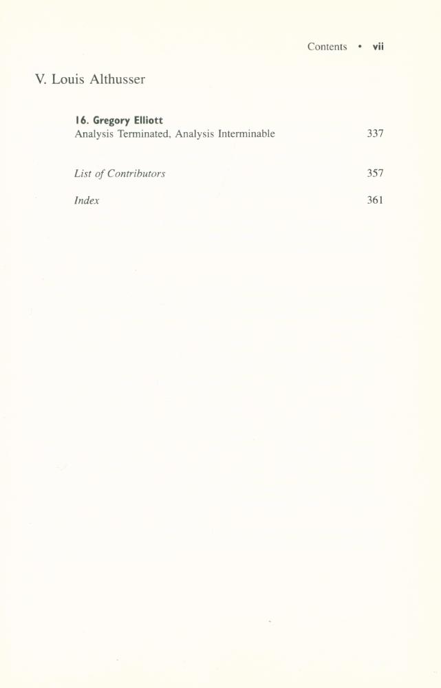 『Postmodern Materialism and the Future of Marxist Theory : Essays in the Althusserian Tradition』 4