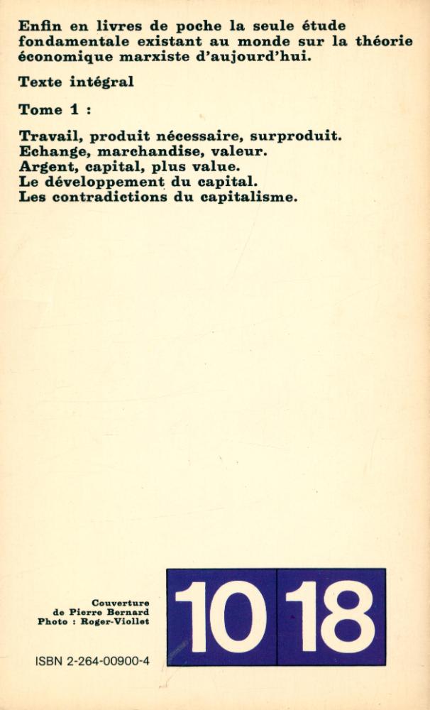 『Traité d'économie marxiste 1.』 3