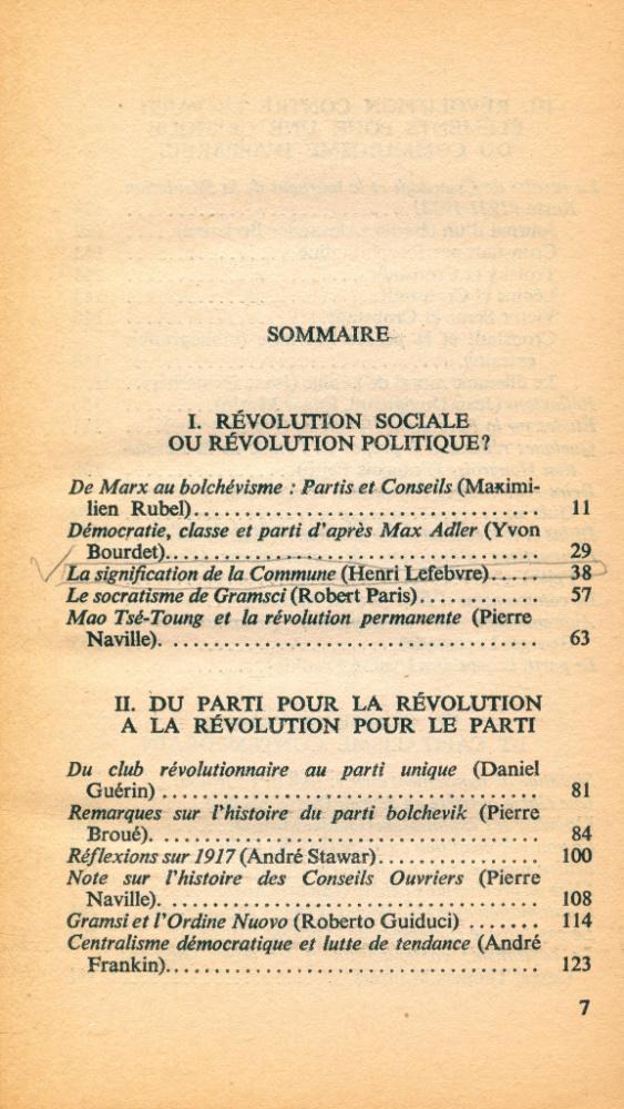 『Révolution/classe/parti』 2