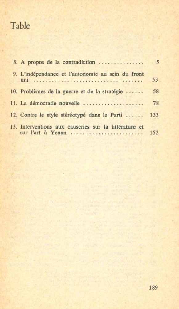 『Mao Tsé-Toung Écrits choisis en trois volumes Ⅱ.』 2