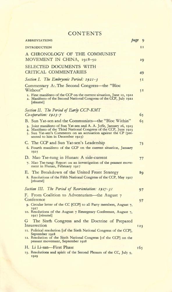 『A DOCUMENTARY HISTORY OF CHINESE COMMUNISM』 2