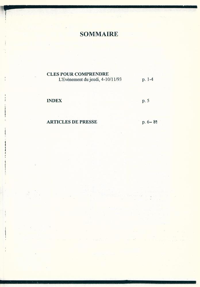 『LE GATT AUDIOVISUEL(mars 1993 - février 1994)』 2