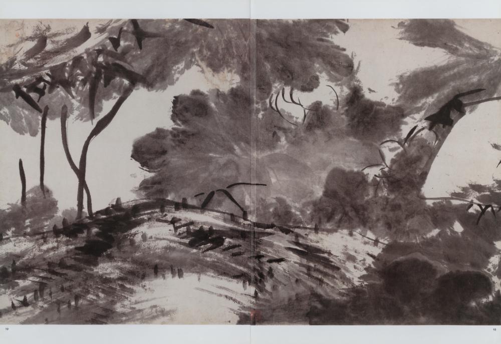 『八大山人 : 河上花圖卷』