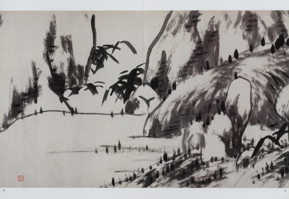 『八大山人 : 河上花圖卷』