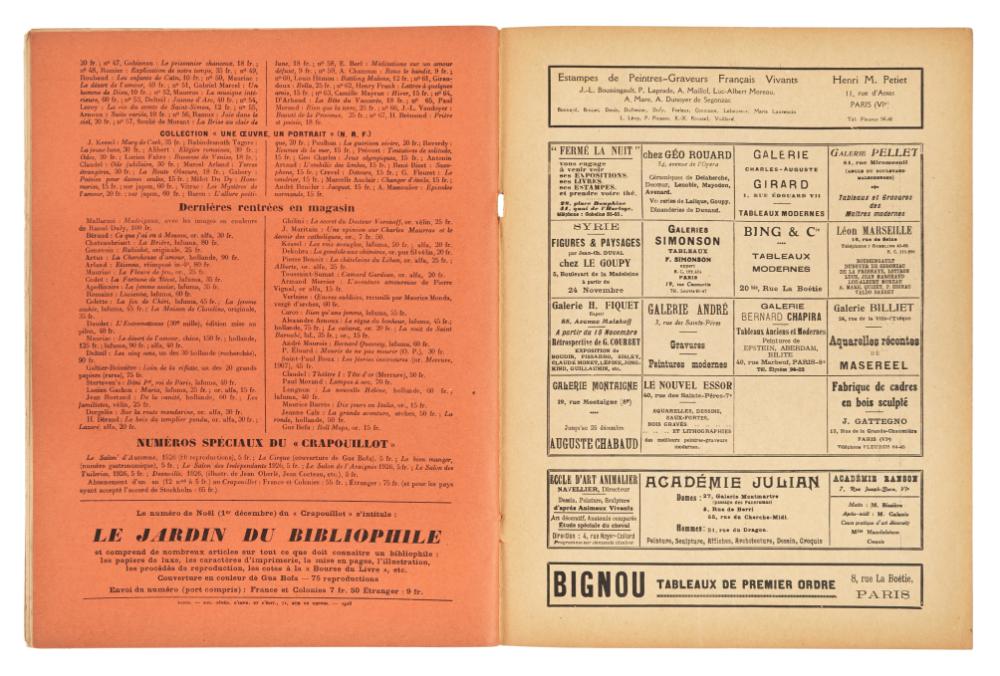『La Crapouillot』 Noël 1926