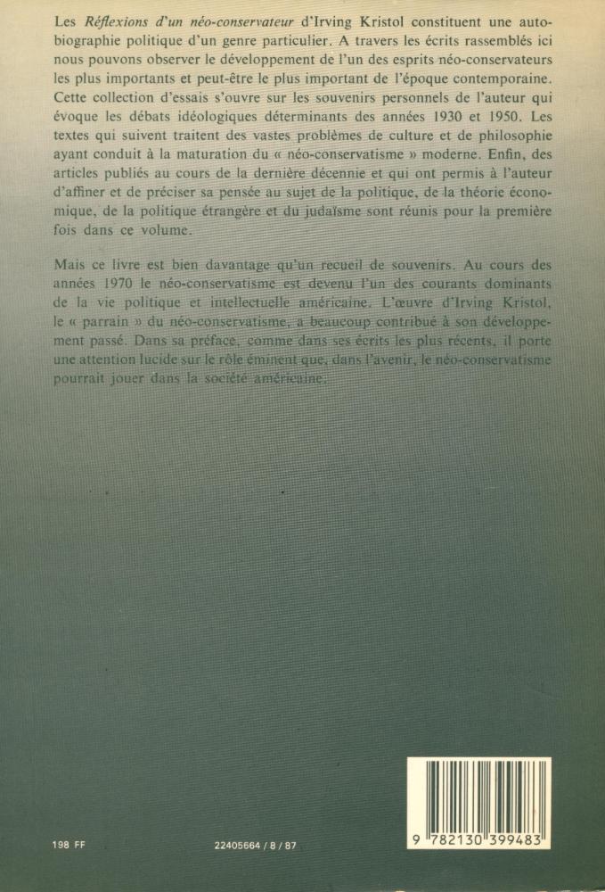 『Reflexions d'un néo - conservateur』 4