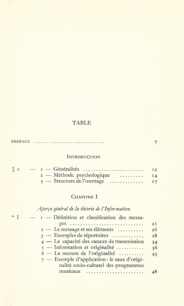 『THÉORIE DE L'INFORMATION ET PERCEPTION ESTHÉTIQUE』 2