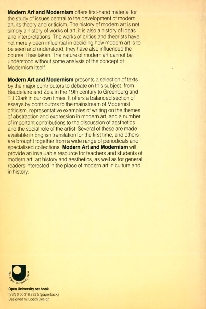 『Modern art and modernism』 5