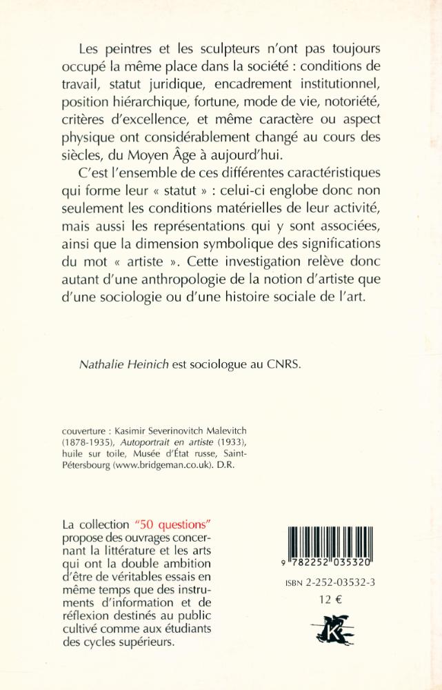 『50 QUESTIONS - Être artiste : Les transformations du statut des peintres et des sculptuers』 5