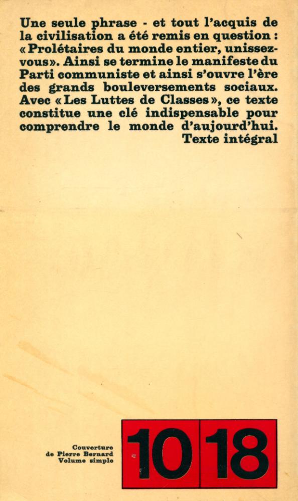 『MANIFESTE DU PARTI COMMUNISTE suivi de LA LUTTE DES CLASSES』 3