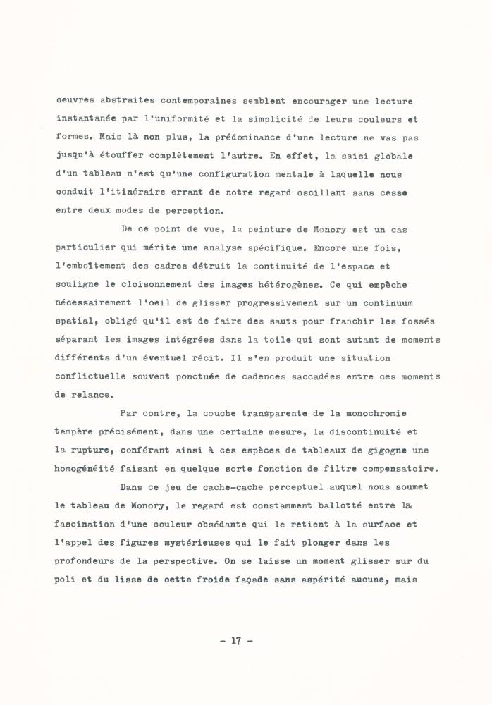 「Effets cinématographiques des tableaux de Jacques Monory」