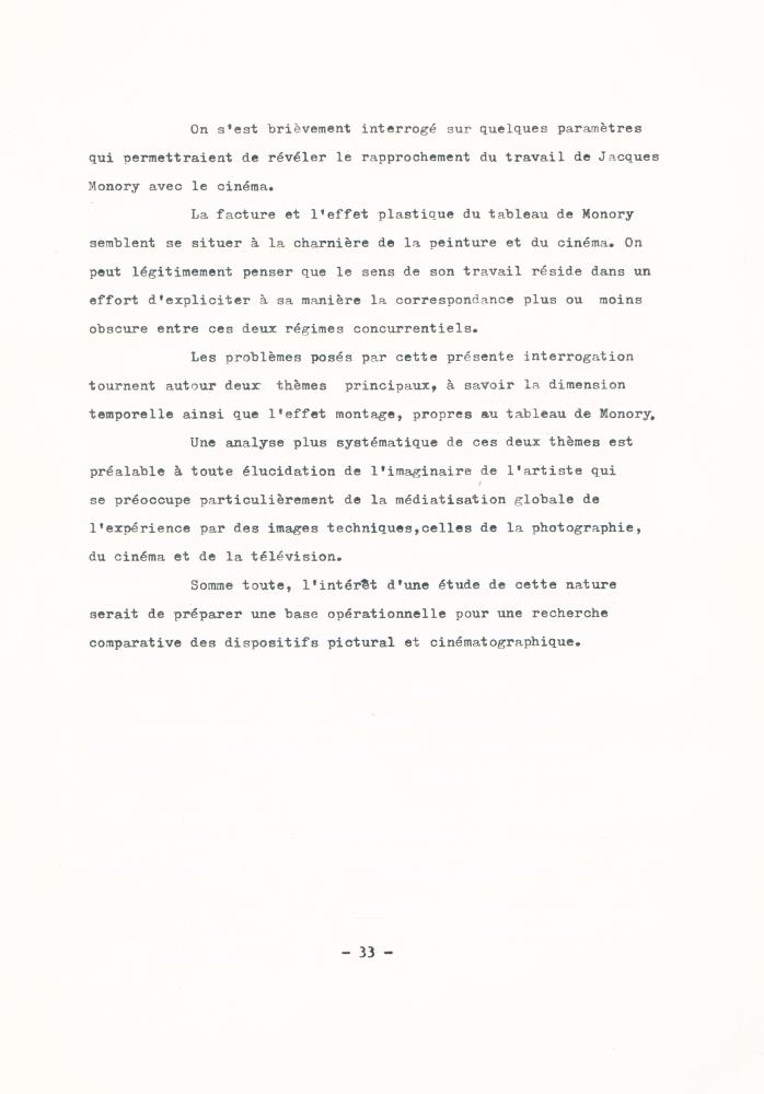 「Effets cinématographiques des tableaux de Jacques Monory」