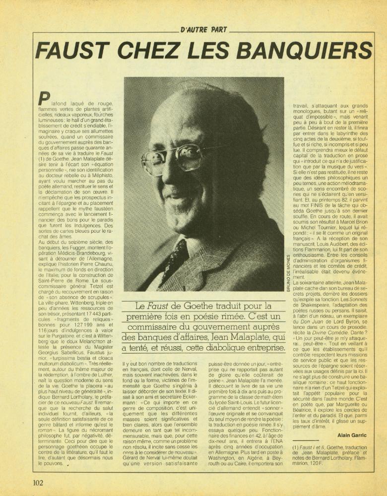 『MAGAZINE LITTÉRAIRE』 N° 207, MAI 1984 3