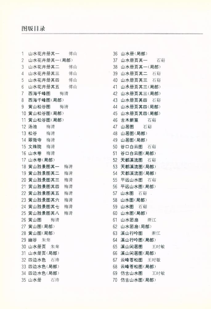 『中国古代绘画大师风系列 - 清代山水画风』 2
