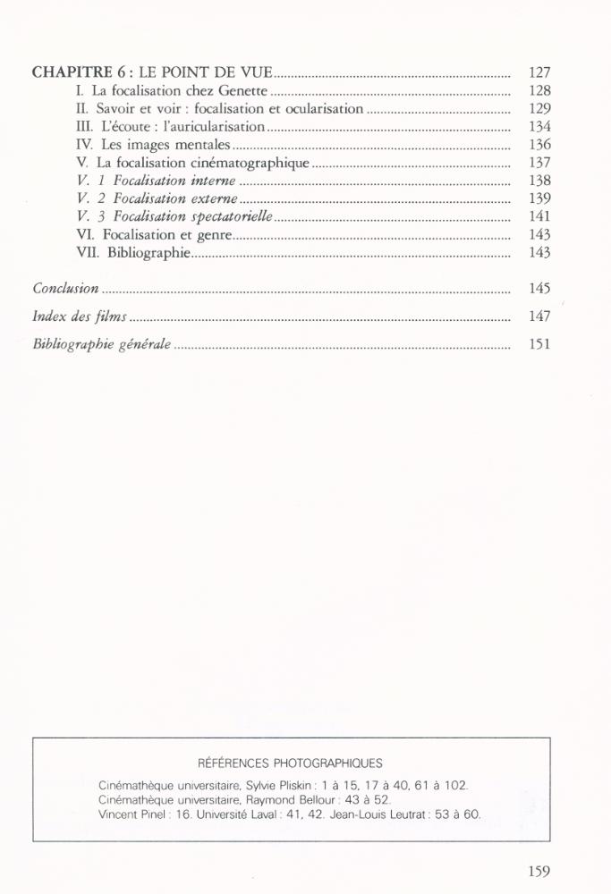 『Le Récit cinématographique : Cinéma et récit - Ⅱ』 4