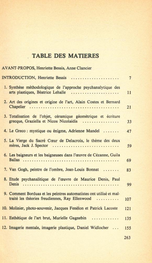 『PSYCHANALYSE DES ARTS DE L'IMAGE : Colloque de Cerisy 11 - 21 juillet』 2