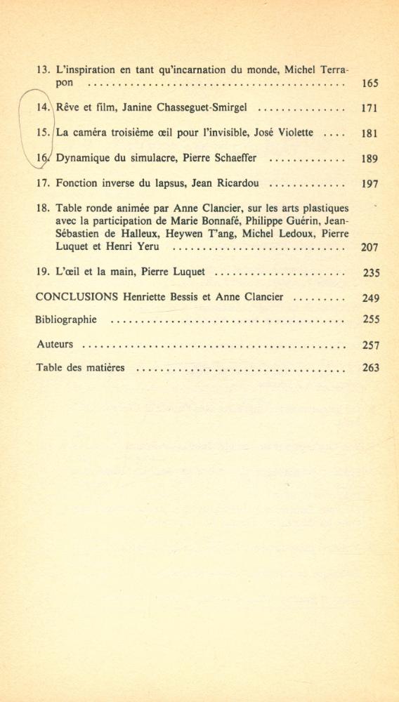 『PSYCHANALYSE DES ARTS DE L'IMAGE : Colloque de Cerisy 11 - 21 juillet』 3