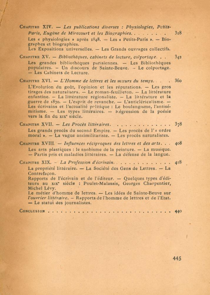 『HISTOIRE DE LA VIE LITTÉRAIRE - L'ÉPOQUE RÉALISTE ET NATURALISTE』 4