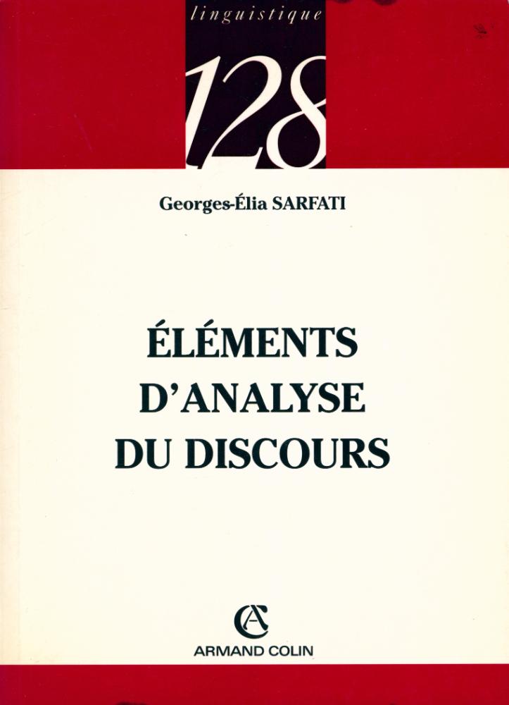 『ÉLÉMENTS D'ANALYSE DU DISCOURS』 1