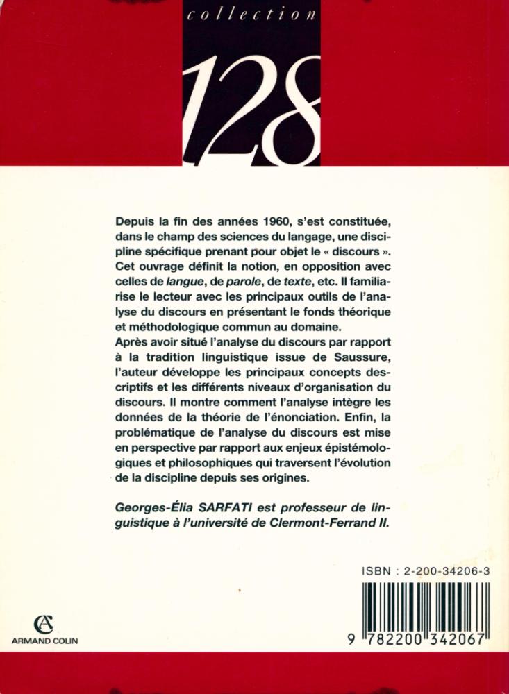 『ÉLÉMENTS D'ANALYSE DU DISCOURS』 5