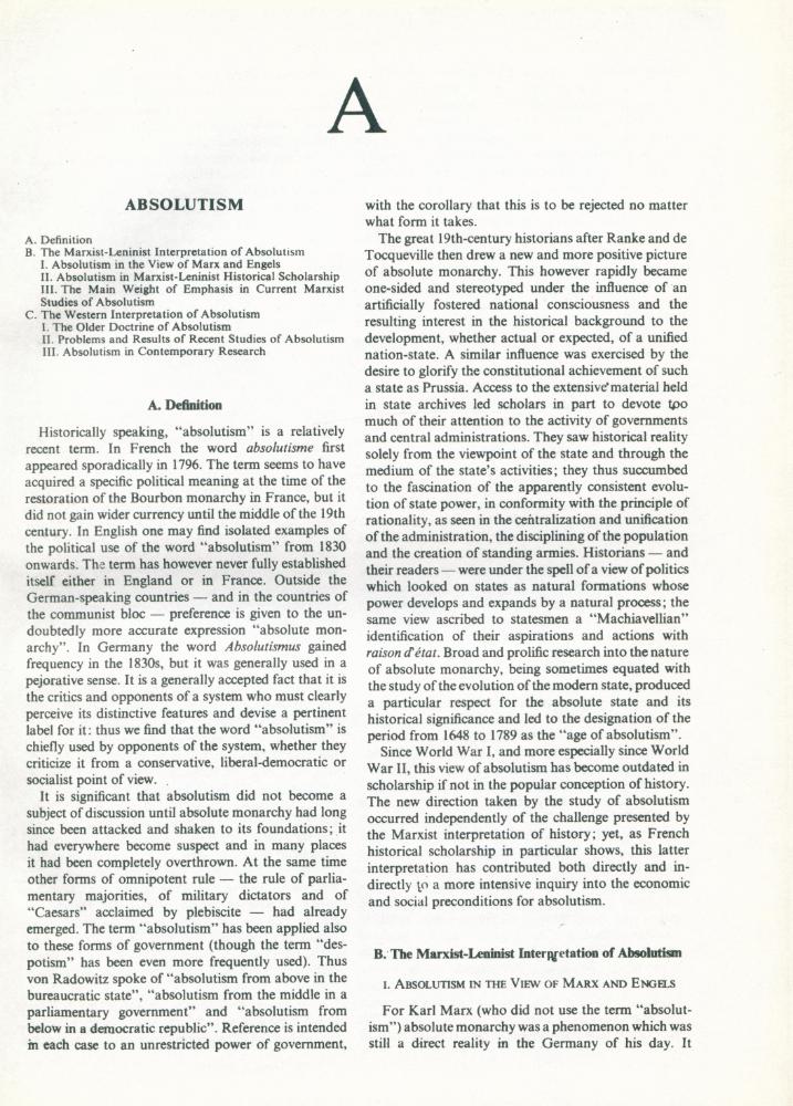『WESTERN SOCIETY AND MARXISM COMMUNISM A COMPARATIVE ENCYCLOPEDIA  VOLUME Ⅰ: ABSOLUTISM - CIVIL WAR』 3