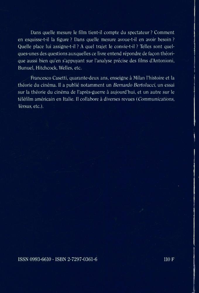 『REGARDS ET ÉCOUTES - D'UN REGARD L'AUTRE : Le film et son spectateur』 3