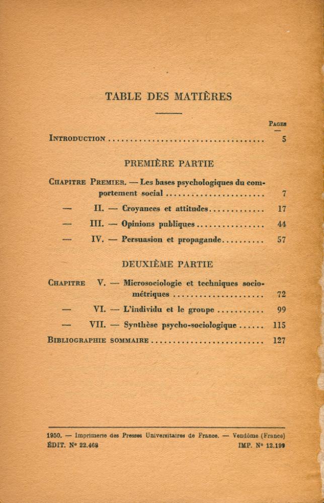 『PSYCHOLOGIE DES MOUVEMENTS SOCIAUX』 2