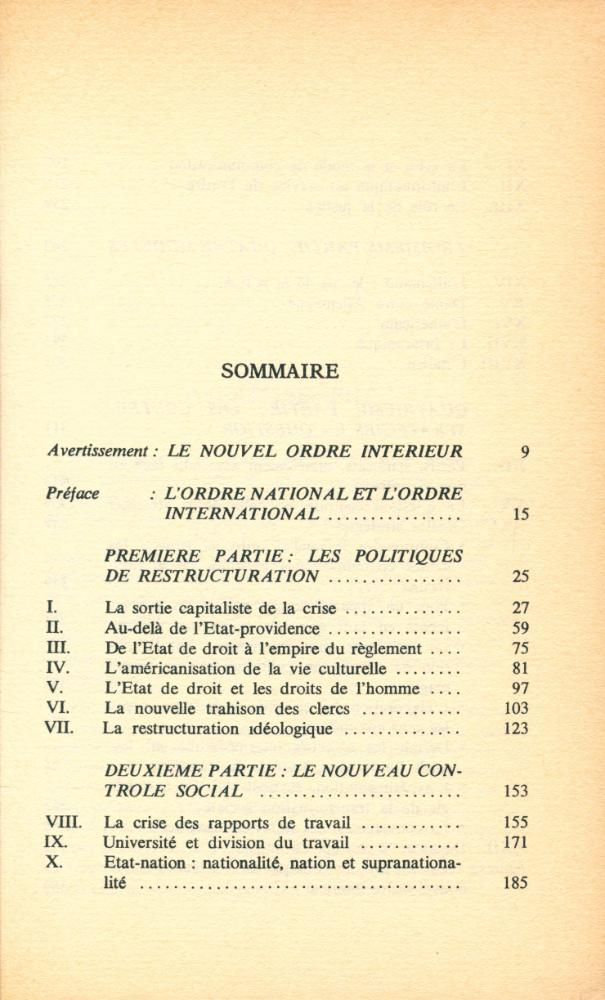 『LE NOUVEL ORDRE INTÉRIEUR』 2