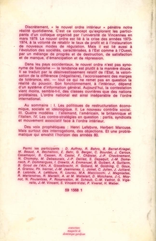 『LE NOUVEL ORDRE INTÉRIEUR』 4