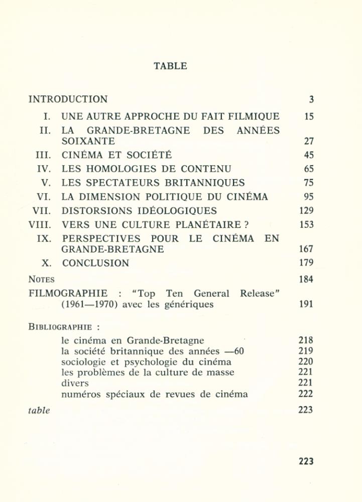 『études cinématographiques 115 - 121 - société et cinéma : les années 1960 en Grande - Bretagne』 2