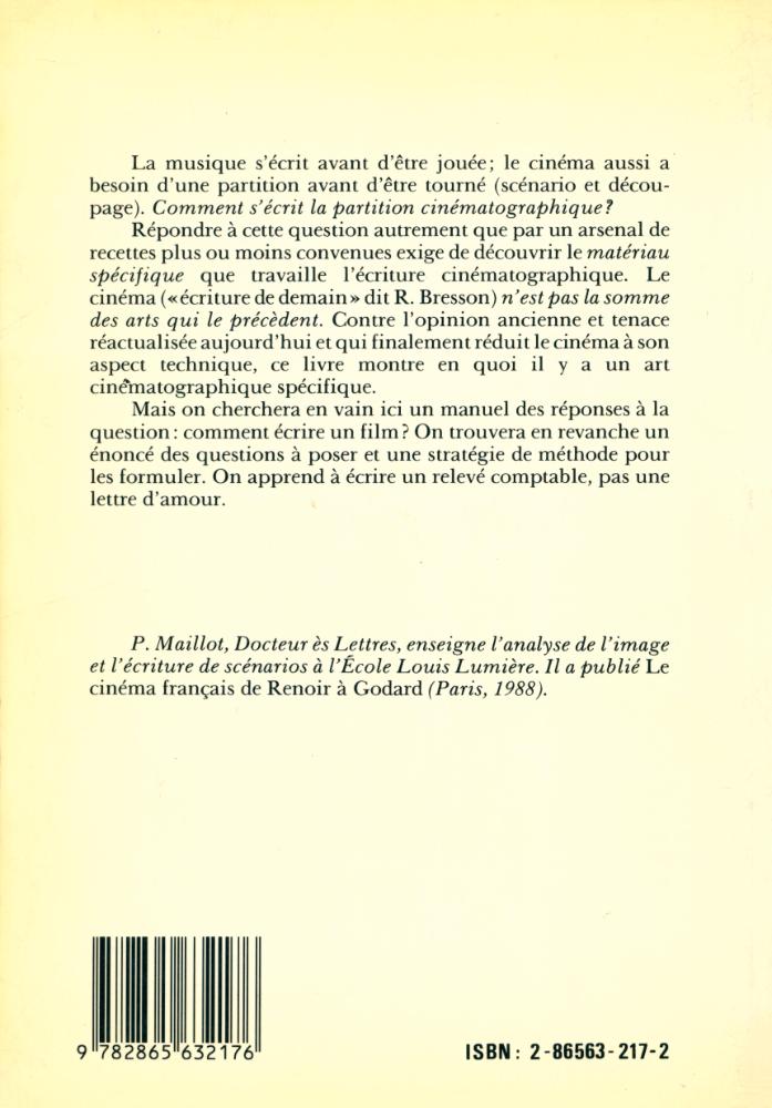 『L'écriture cinématographique』 4