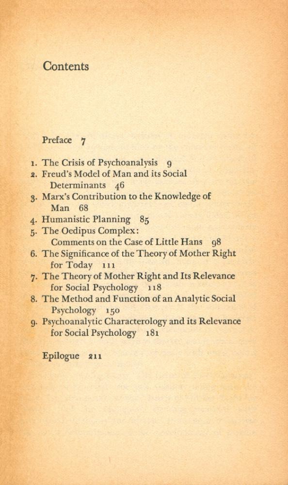 『The Crisis of Psychoanalysis : Essays on Freud, Marx and Social Psychology』 2
