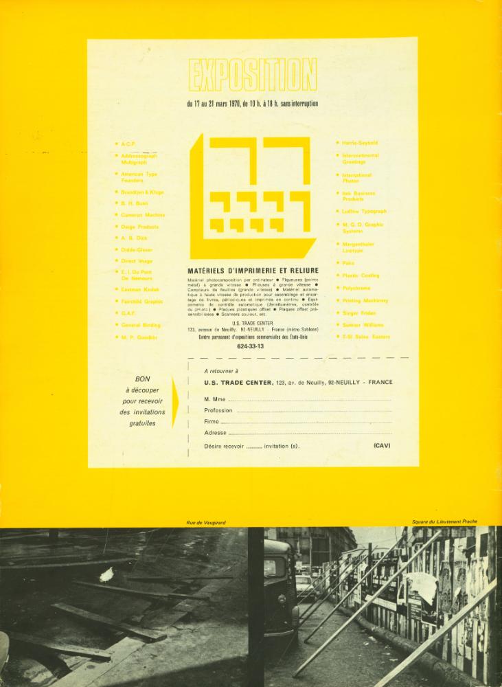 『CHRONIQUES DE L'ART VIVANT』 N° 9 MARS 1970 3