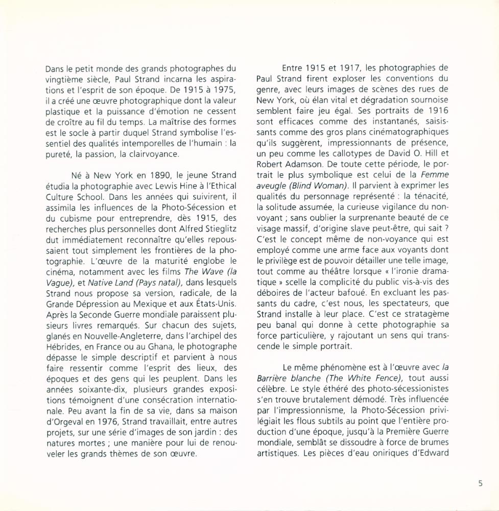 『PAUL STRAND : ESSAYS ON HIS LIFE AND WORK』 2