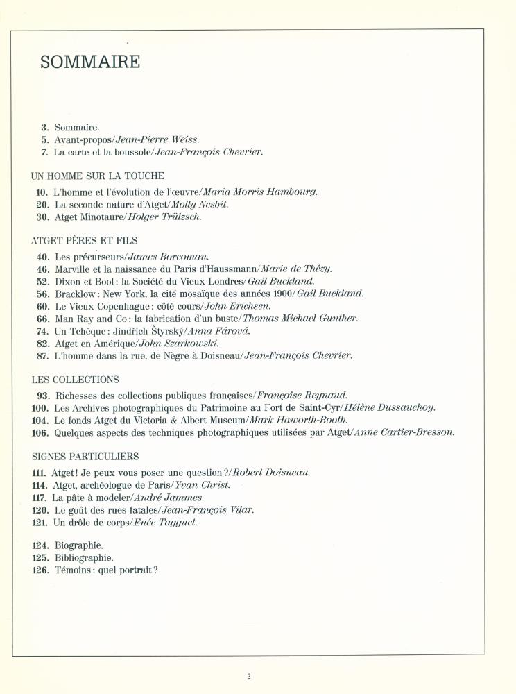『Colloque Atget – Actes du Colloque Collège de France 14 - 15 juin 1985』 2