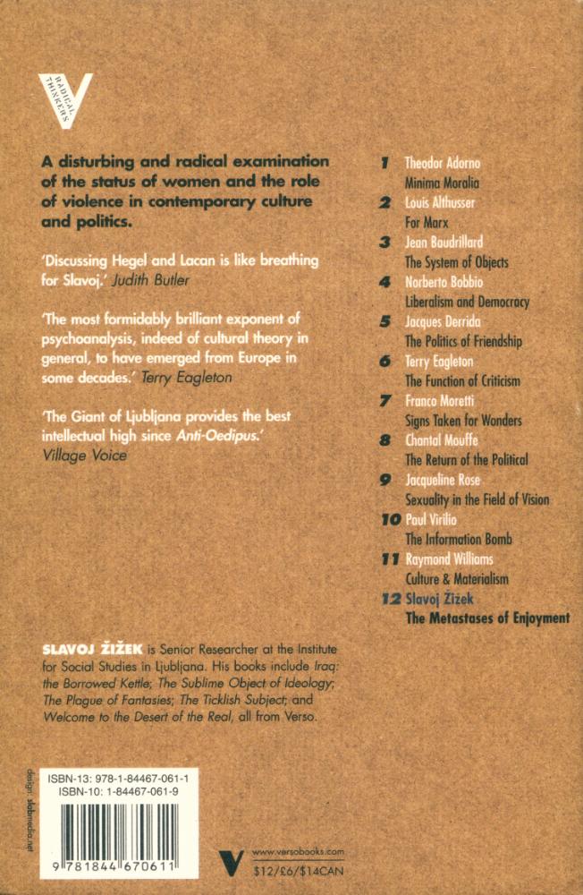 『THE METASTASES OF ENJOYMENT : ON WOMEN AND CAUSALITY』 4