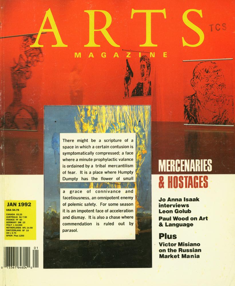 『ARTS MAGAZINE』 JAN 1992 1
