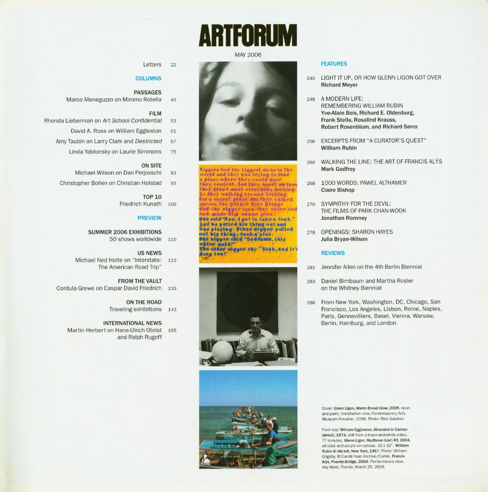 『ARTFORUM INTERNATIONAL』 MAY 2006 2