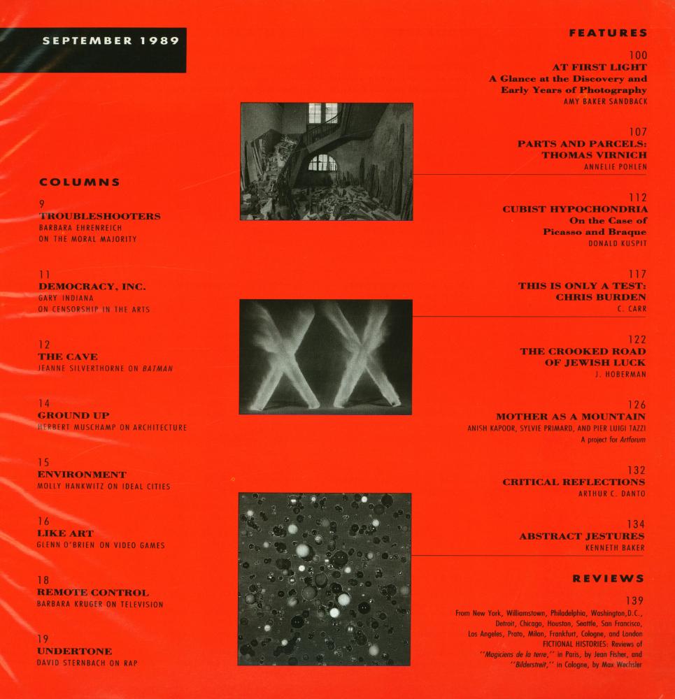 『ARTFORUM INTERNATIONAL』 SEPTEMBER 1989 2