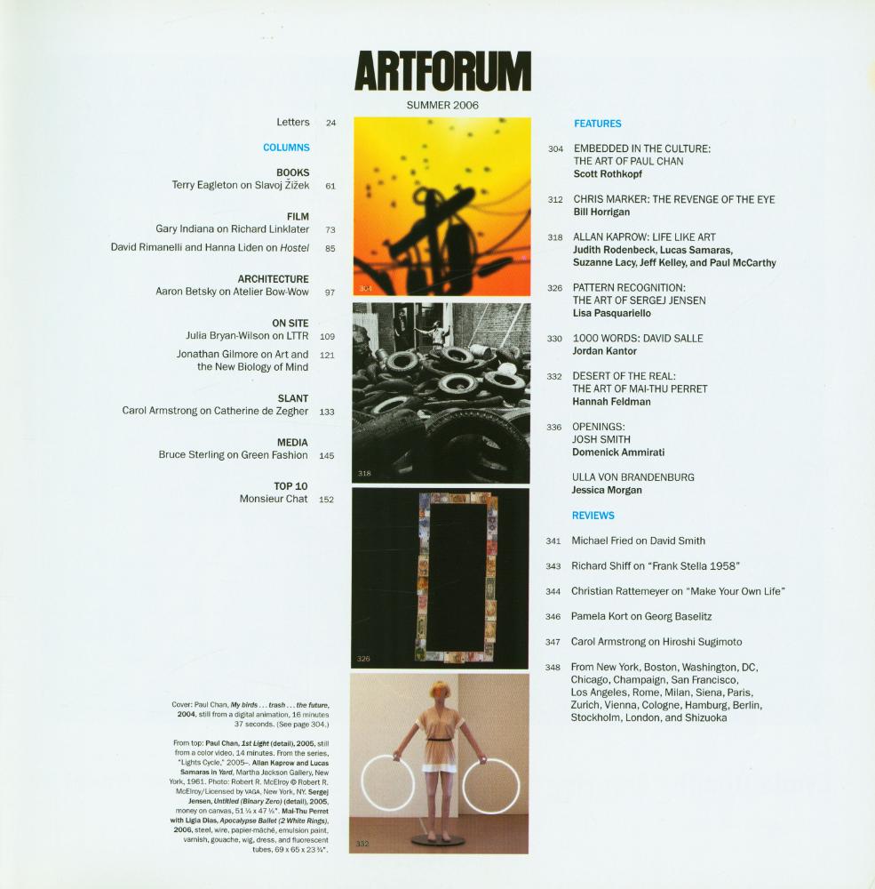 『ARTFORUM INTERNATIONAL』 SUMMER 2006 2