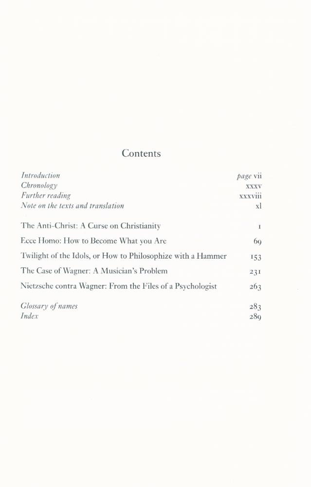 『The Anti - Christ, Ecce Homo, Twilight of the Idols : And Other Writings』 2