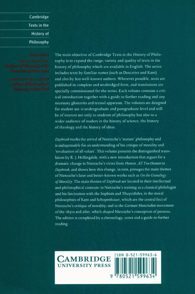 『Daybreak : thoughts on the prejudices of morality』 3