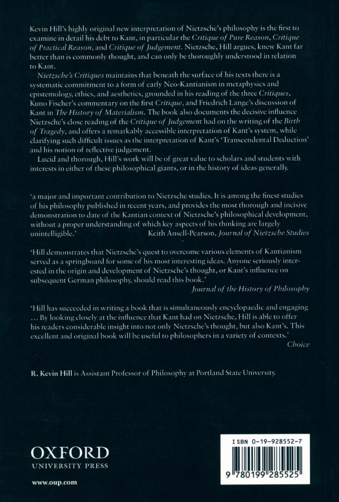 『Nietzsche's Critiques : The Kantian Foundations of his Thought』 5
