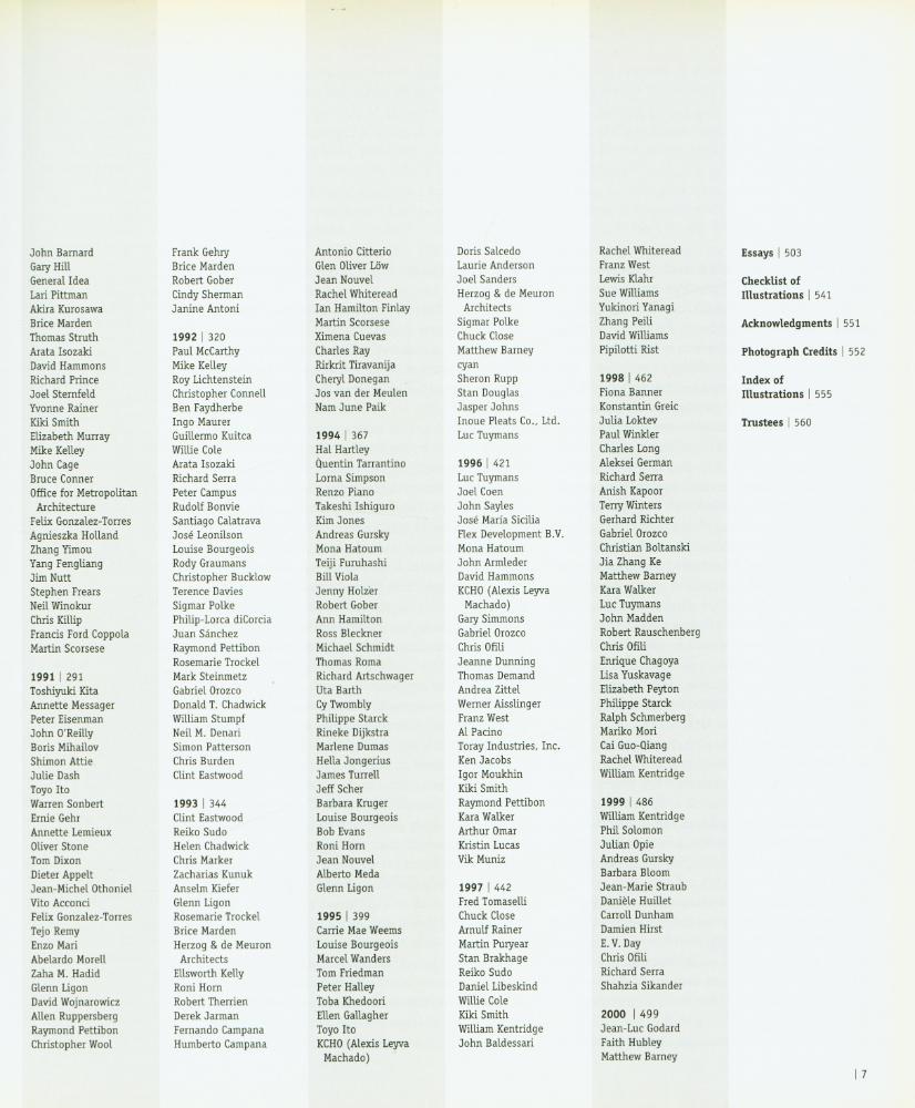 《Open Ends》도록 『MODERN CONTEMPORARY : ART AT MOMA SINCE 1980』 3